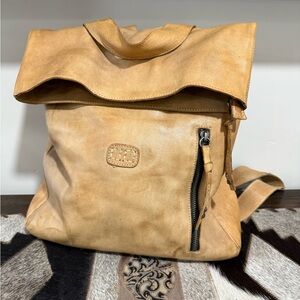 Bed Stu Tan Leather Backpack